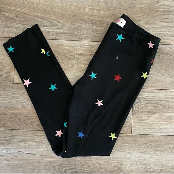 NWOT Buddy Love MICHAELS HIGH-RISE WAIST LEGGINGS Rainbow Star - SIZE M - Picture 3 of 4